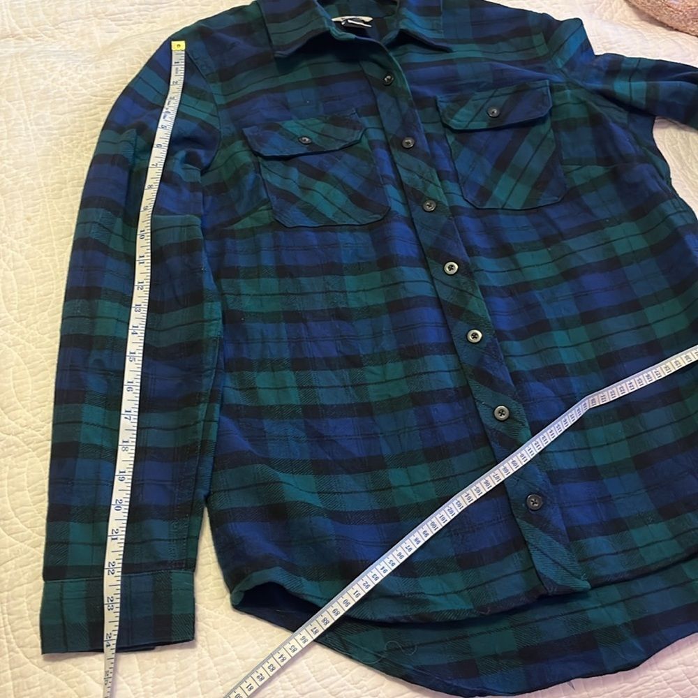 Duluth Trading Co Heavyweight Flannel Plaid Button Down Shirt Cabincore Medium - Picture 6 of 8